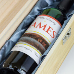 The Lake Personalised Gift Labelled Wine