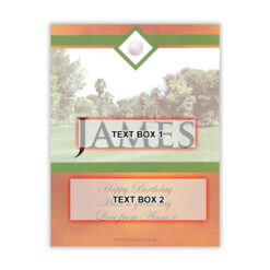 Golf Personalised Birthday Gift Labelled Wine