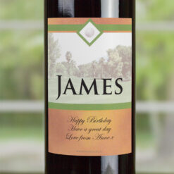 Golf Personalised Birthday Gift Labelled Wine