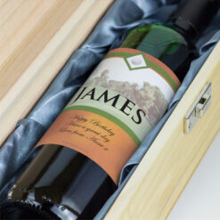 Golf Personalised Birthday Gift Labelled Wine