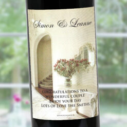 Albaster Hall Personalised Wedding Labelled Wine