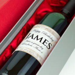 Time Lapse Personalised Gift Labelled Wine