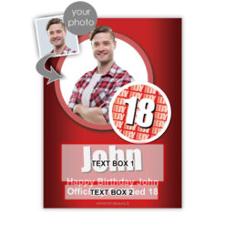 18 Cert Personalised Birthday Gift Labelled Wine