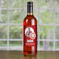 18 Cert Personalised Birthday Gift Labelled Wine