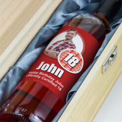18 Cert Personalised Birthday Gift Labelled Wine