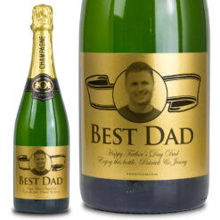 Fathers Day Gold Label Personalised Champagne