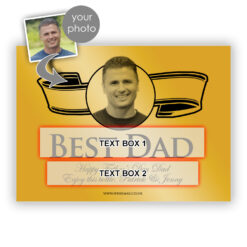 Fathers Day Gold Label Personalised Champagne