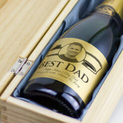 Fathers Day Gold Label Personalised Champagne