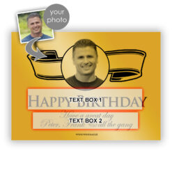 Birthday Gift for Men Gold Label Personalised Birthday Champagne