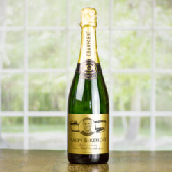 Birthday Gift for Men Gold Label Personalised Birthday Champagne