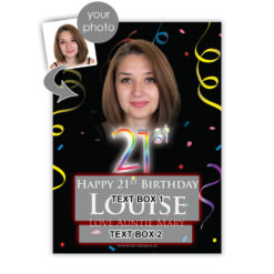 21st Birthday Personalised Birthday Gift Labelled Wine