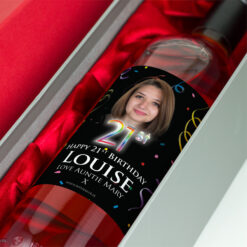 21st Birthday Personalised Birthday Gift Labelled Wine