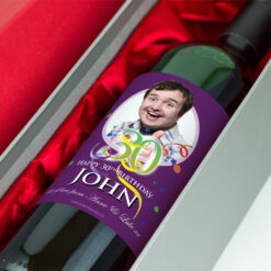 30th Birthday Personalised Birthday Gift Labelled Wine