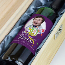 30th Birthday Personalised Birthday Gift Labelled Wine