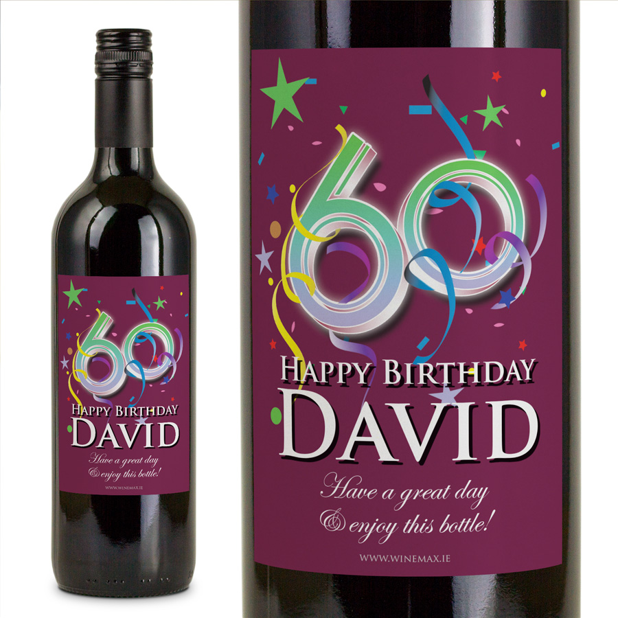 60th birthday shop personalised gifts