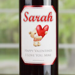 Red Love Bear Personalised Valentines Gift