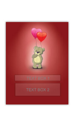 Valentines Love Bear Personalised Wine Gift